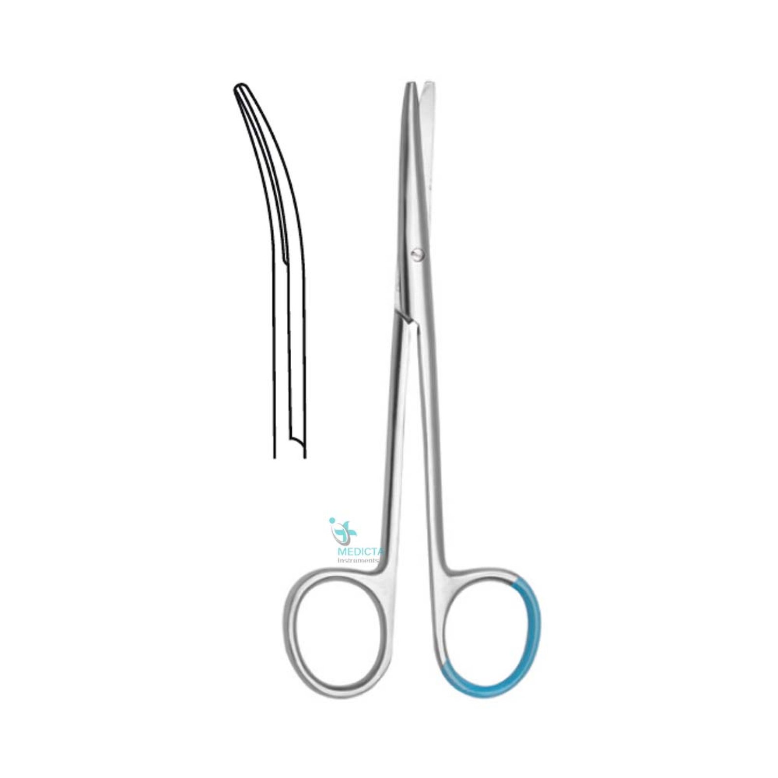 Single Use Surgical Metzenbaum Scissor Curved 14cm Medicta Instruments